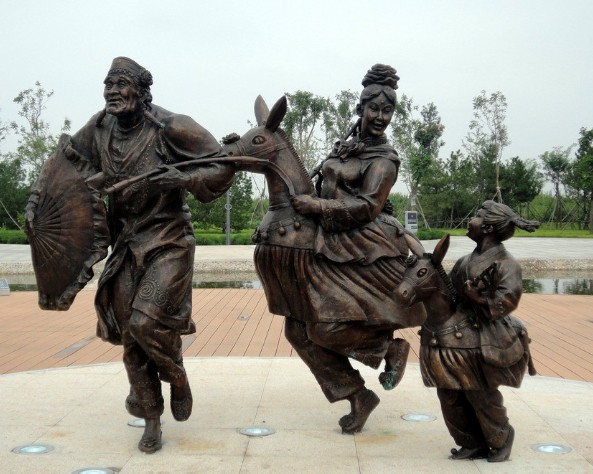 湿地公园雕塑群